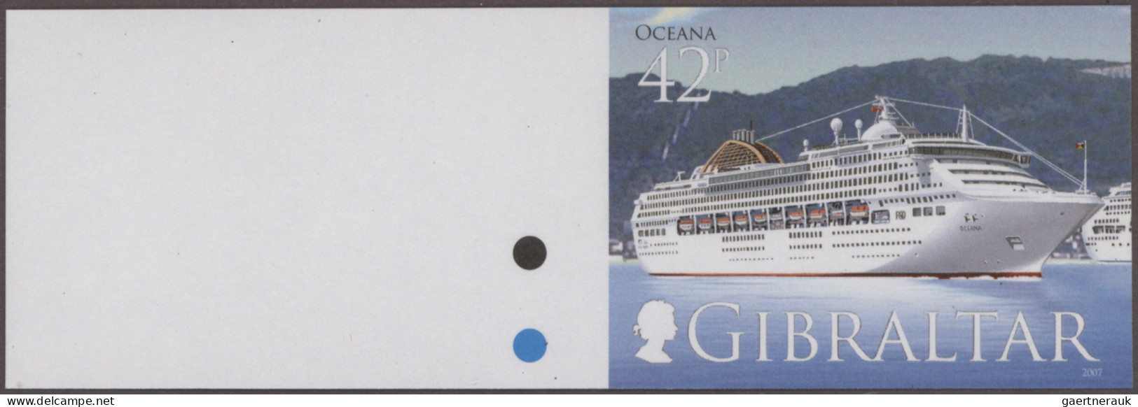 Gibraltar: 2001/2014. Collection Containing 1562 IMPERFORATE Stamps (inclusive S - Gibilterra