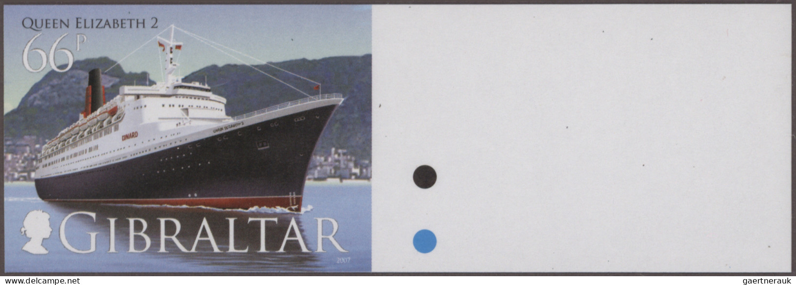 Gibraltar: 2001/2014. Collection Containing 1562 IMPERFORATE Stamps (inclusive S - Gibilterra