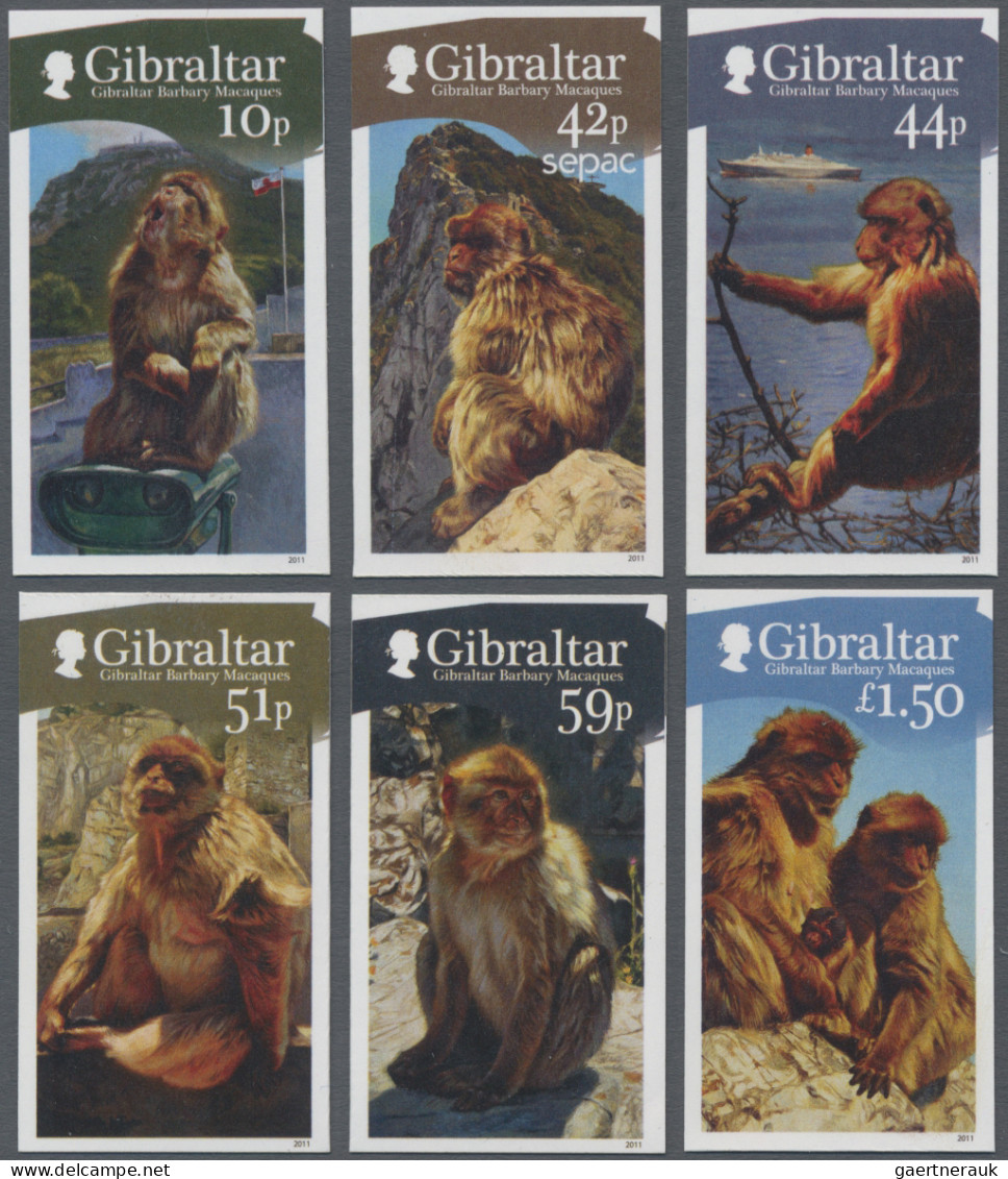 Gibraltar: 2001/2016. Collection Containing 3701 IMPERFORATE Stamps And 137 IMPE - Gibraltar