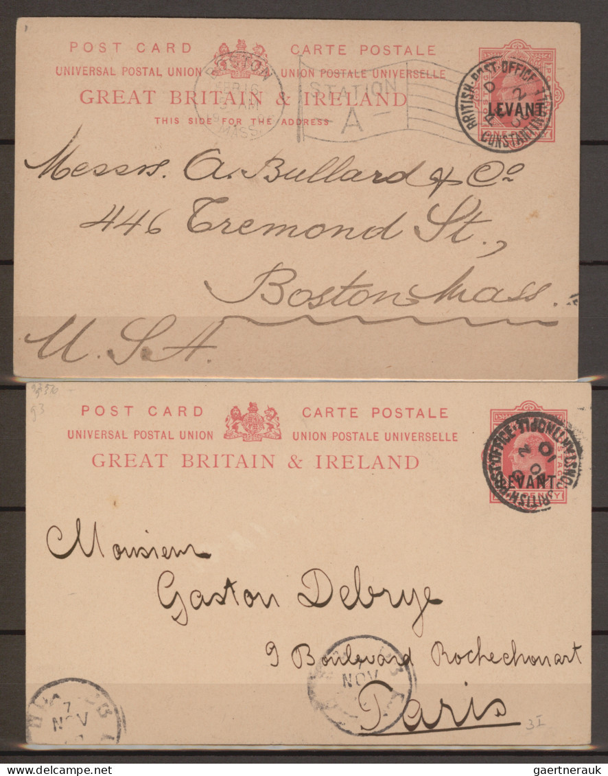 Gibraltar - Postal Stationery: 1886/1914, British Mediterranean Gibraltar-Morocc - Gibraltar