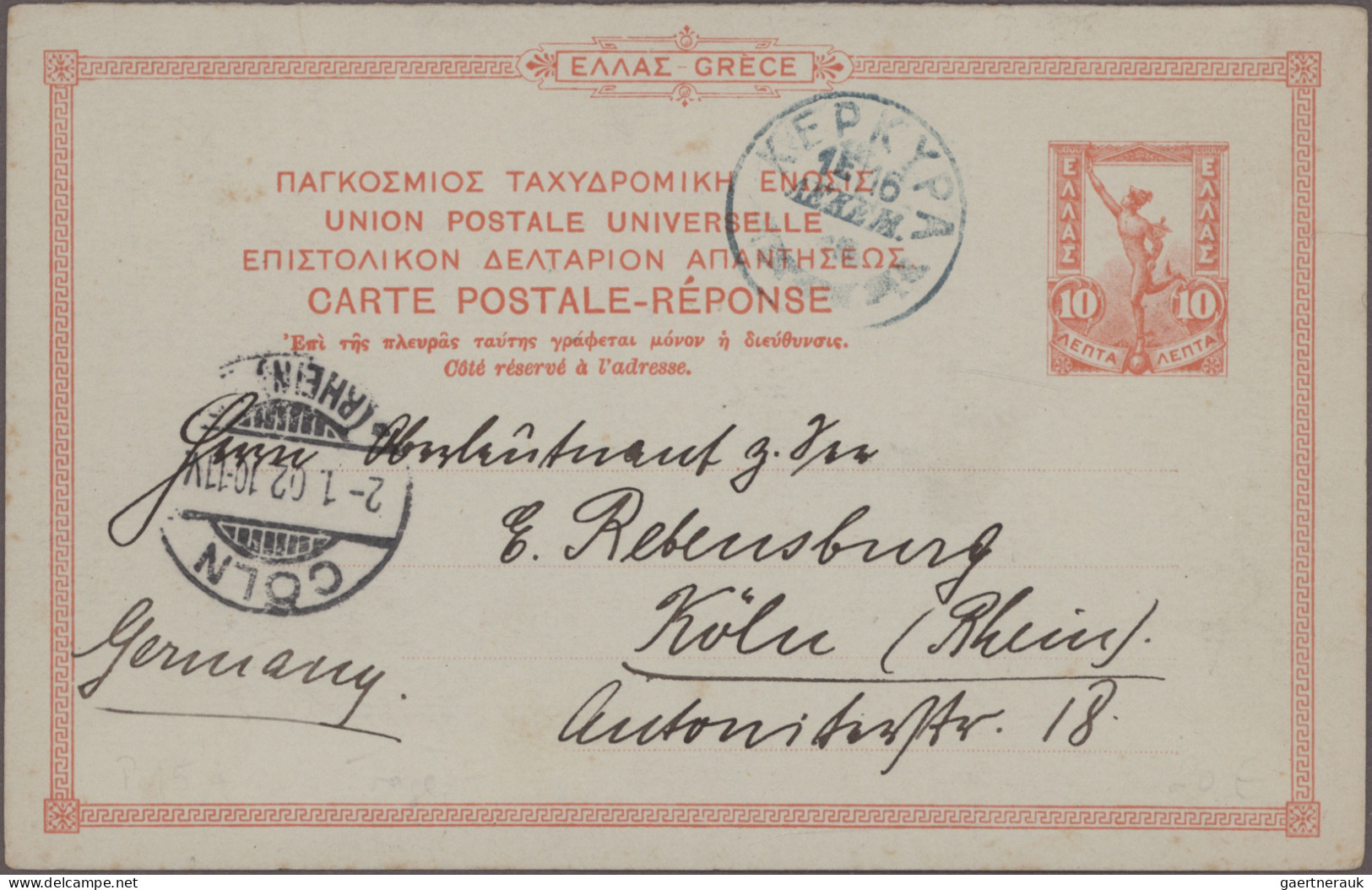 Greece - Postal Stationery: 1882/1978, Mainly Up To 1920s, Collection Of Apprx. - Postwaardestukken