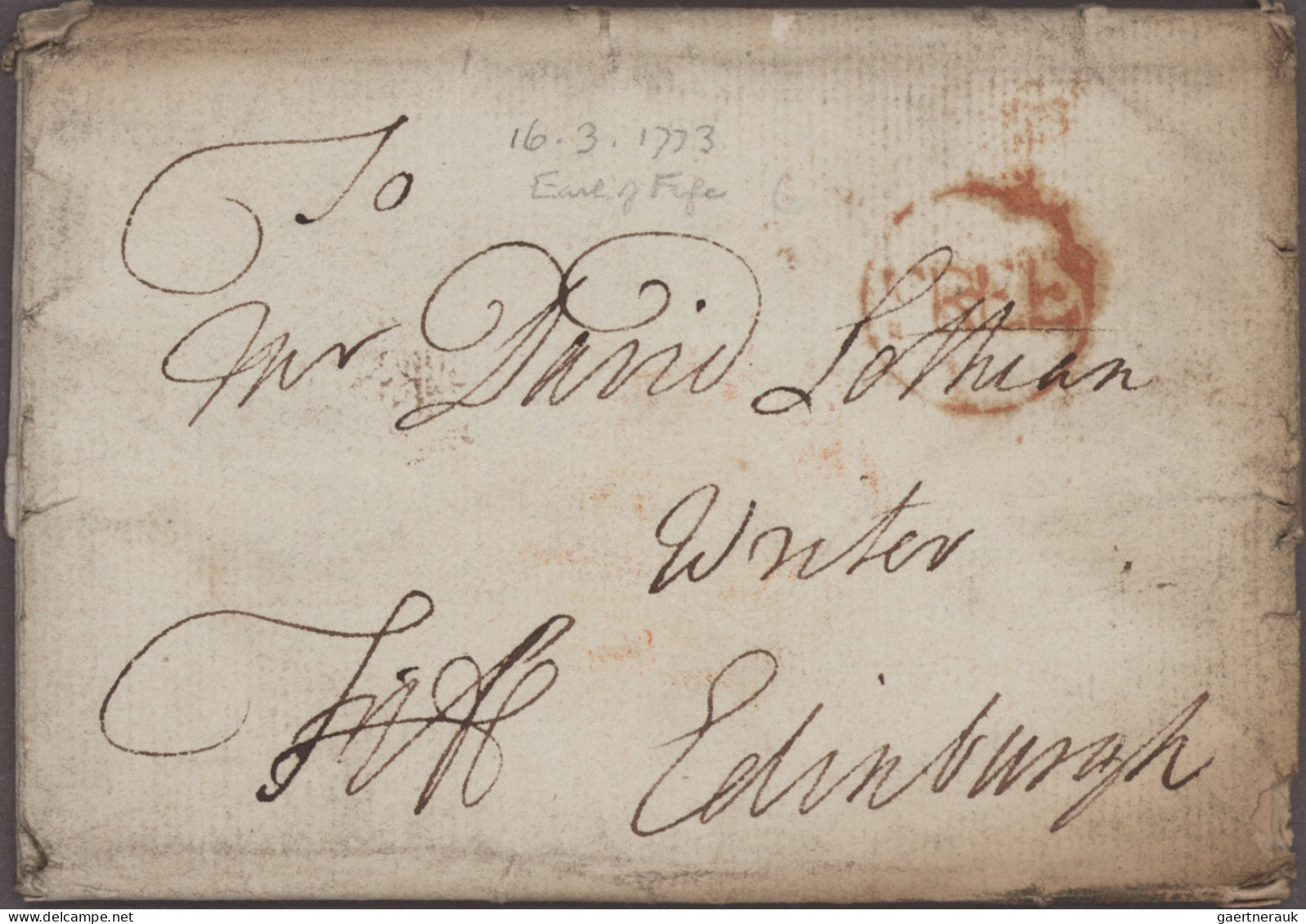Great Britain -  Pre Adhesives  / Stampless Covers: 1773/1850's: Group Of 15 Pre - ...-1840 Prephilately
