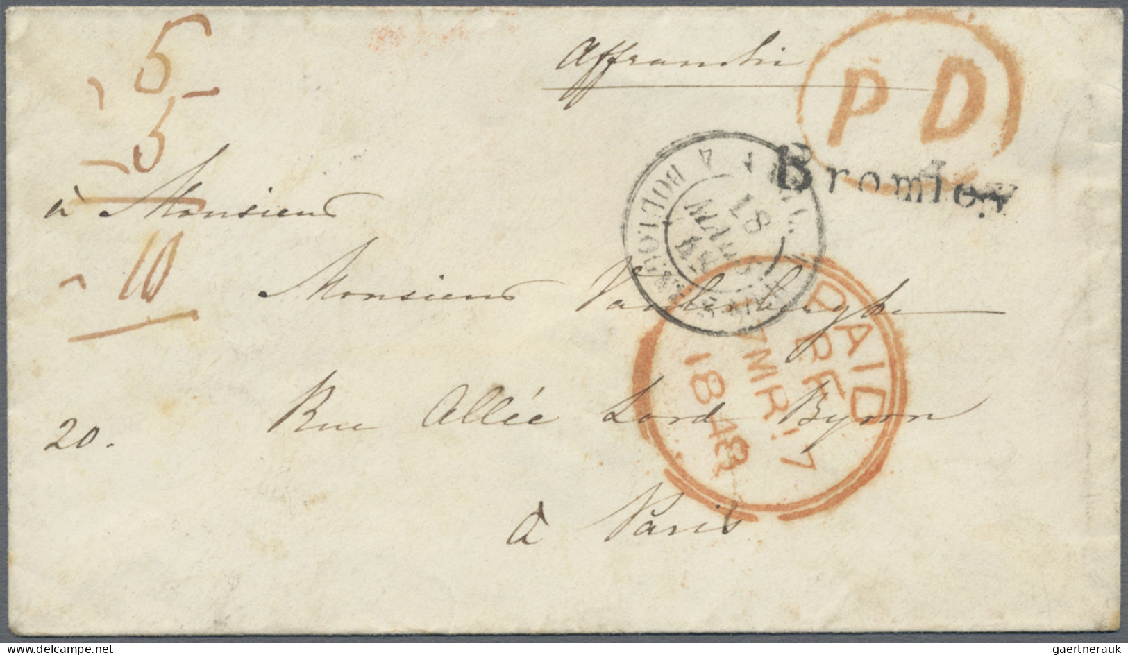 Great Britain -  Pre Adhesives  / Stampless Covers: 1790/1850 (ca.), Assortment - ...-1840 Voorlopers