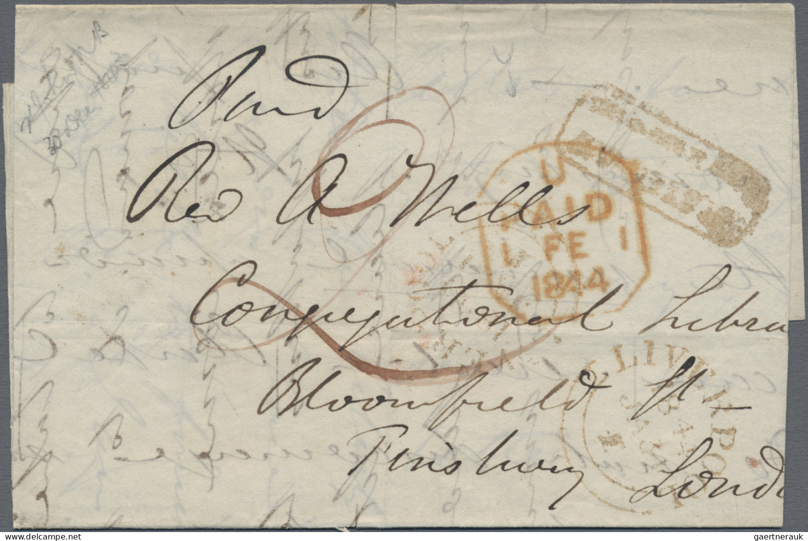 Great Britain -  Pre Adhesives  / Stampless Covers: 1790/1850 (ca.), Assortment - ...-1840 Voorlopers