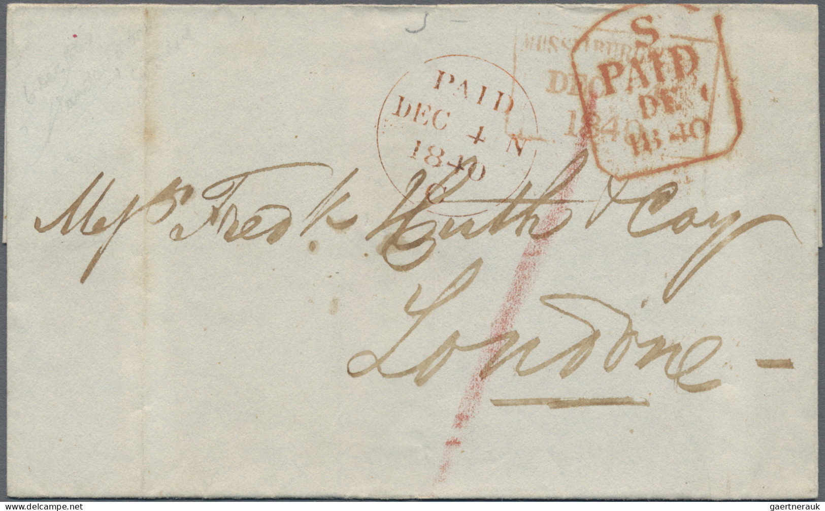 Great Britain -  Pre Adhesives  / Stampless Covers: 1790/1850 (ca.), Assortment - ...-1840 Vorläufer