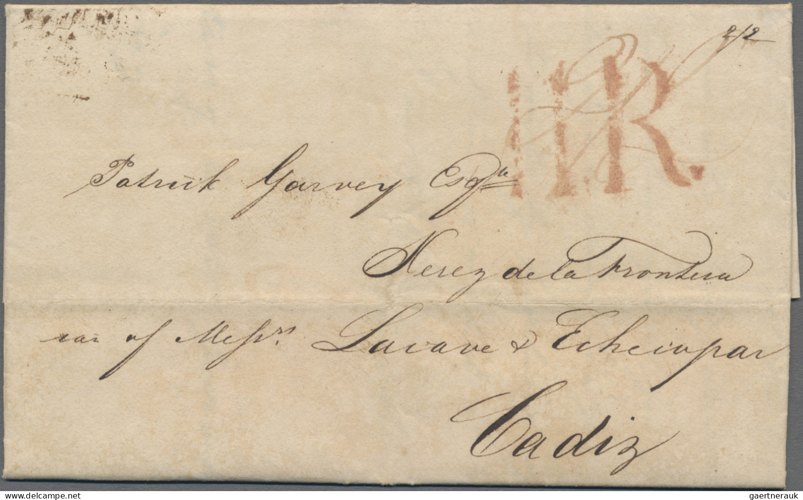 Great Britain: 1836/1900 Ca.- Destination SPAIN: Group Of 15 Letters, Covers And - Sonstige & Ohne Zuordnung