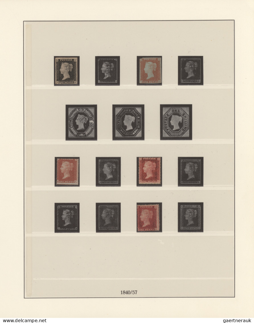 Great Britain: 1840/1960 (ca.), Mint And Used Collection In A Lindner Hingeless - Used Stamps