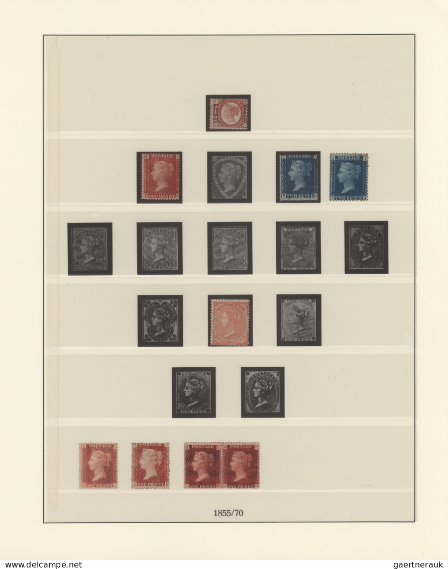 Great Britain: 1840/1960 (ca.), Mint And Used Collection In A Lindner Hingeless - Used Stamps