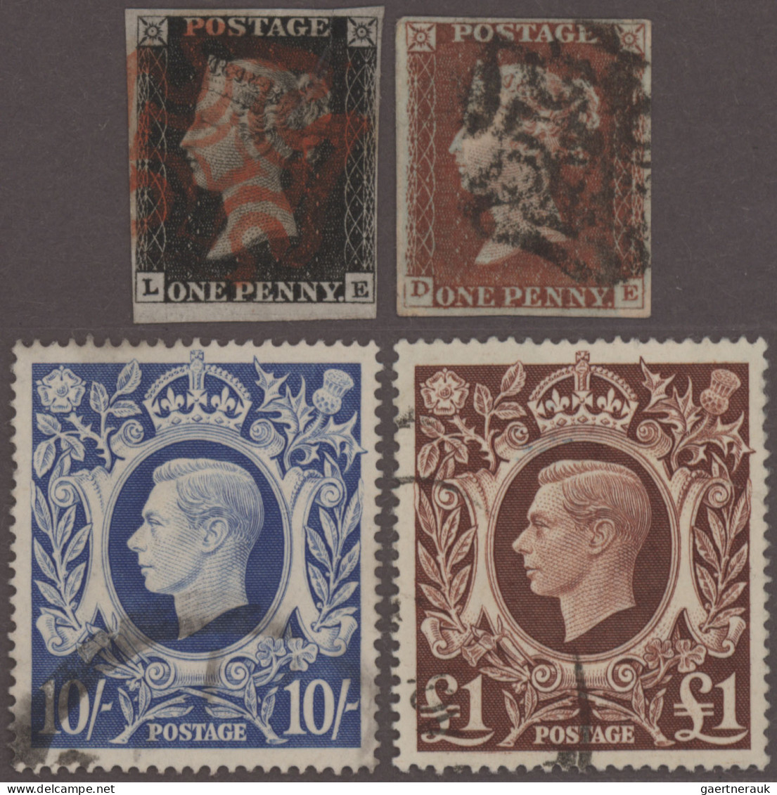 Great Britain: 1840-modern: Fine Part Collections On Stock Pages And Cards, From - Used Stamps