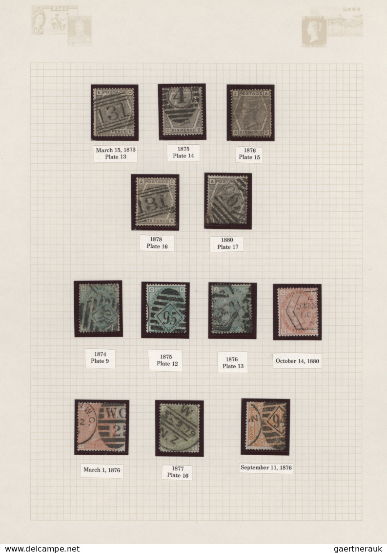 Great Britain: 1855/1882, Surface-printed Issues, Used Collection Of 79 Stamps, - Used Stamps