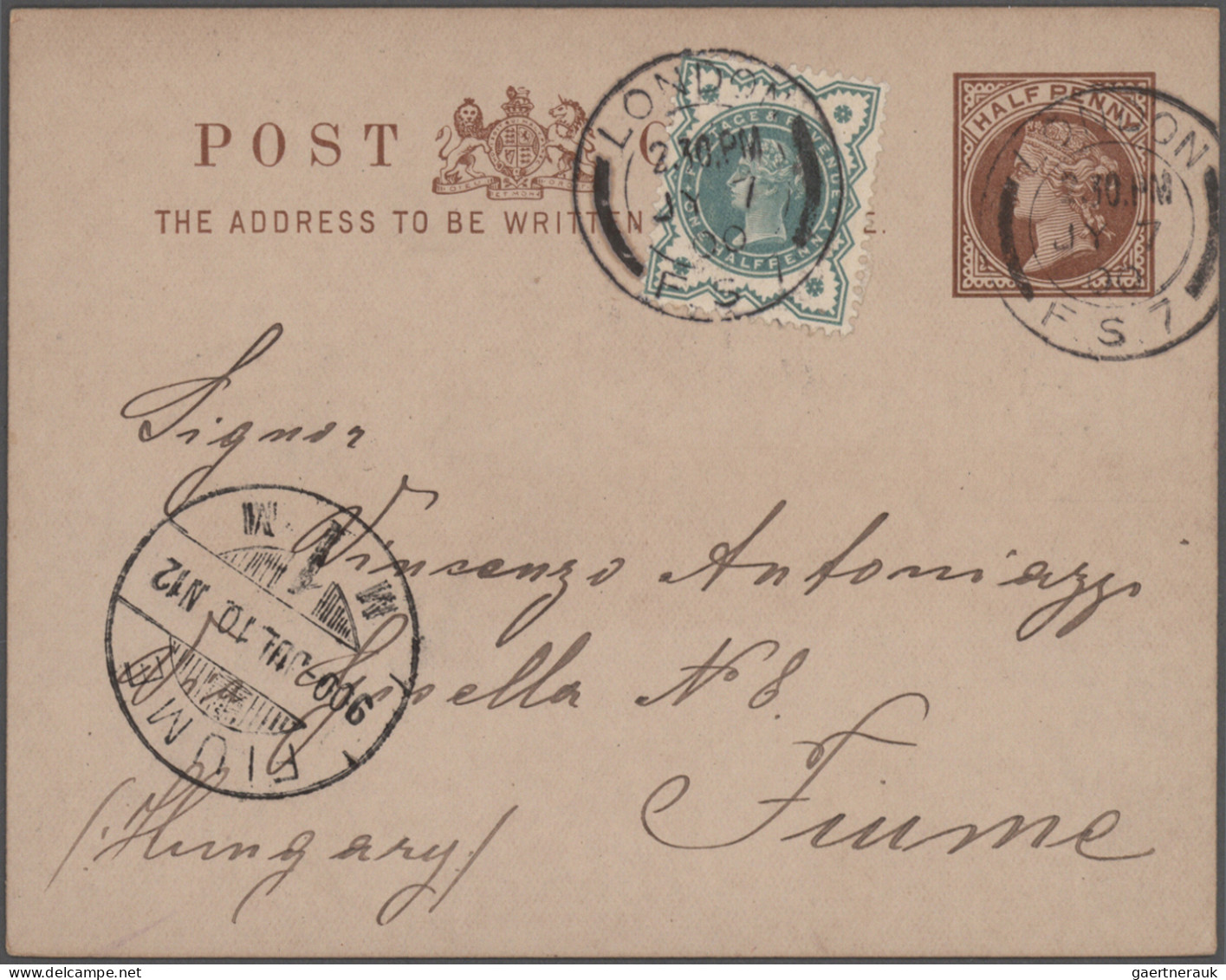 Great Britain: 1860/1960's: 19 Covers, Postcards And Postal Stationery Items Plu - Lettres & Documents