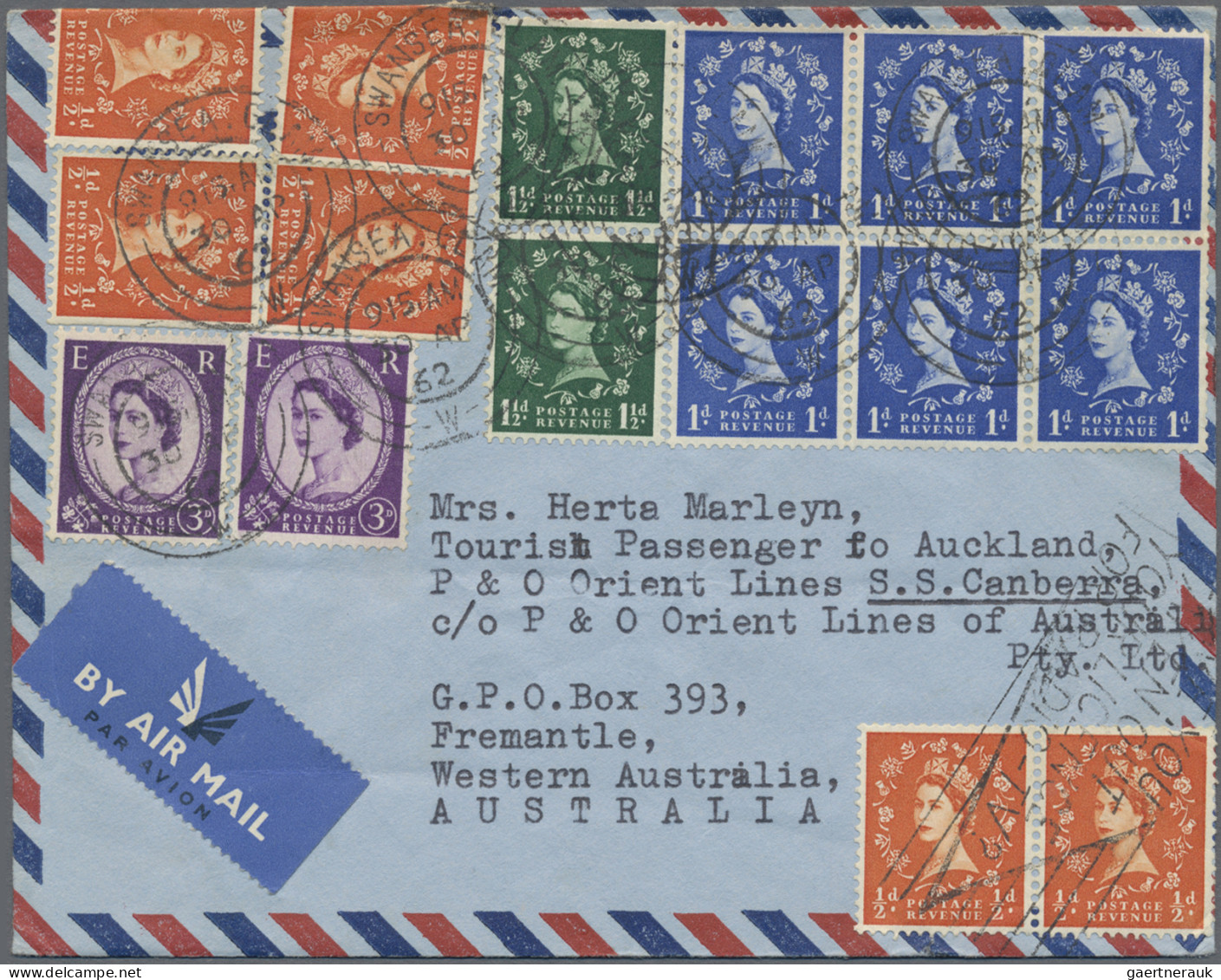 Great Britain: 1860/1970 (ca.), Balance Of Apprx. 135 Covers/cards, Mixed Condit - Brieven En Documenten