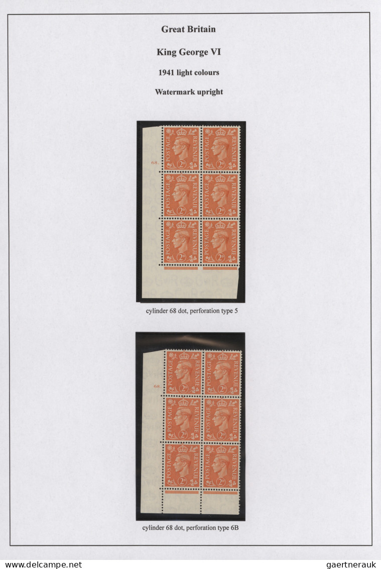 Great Britain: 1941/1951, KGVI, Specialised Mint Collection Of Apprx. 277 Stamps - Nuovi