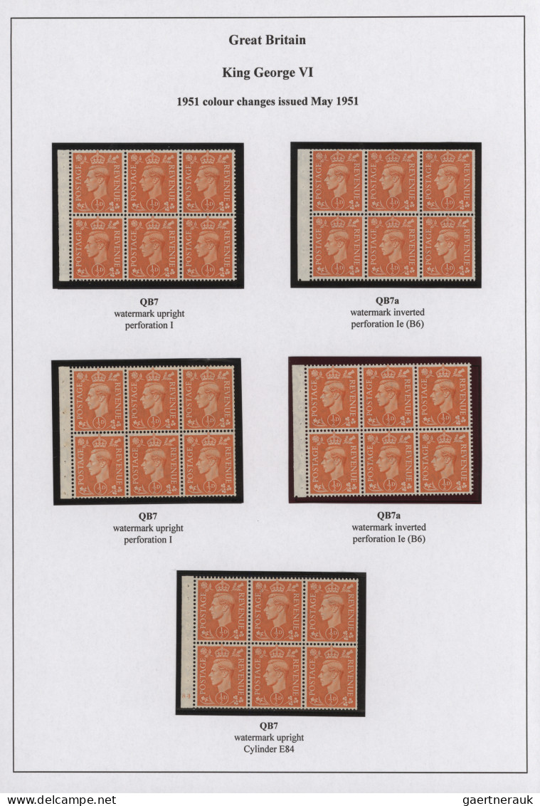 Great Britain: 1941/1951, KGVI, Specialised Mint Collection Of Apprx. 277 Stamps - Ungebraucht