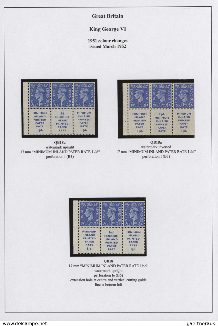 Great Britain: 1941/1951, KGVI, Specialised Mint Collection Of Apprx. 277 Stamps - Nuovi