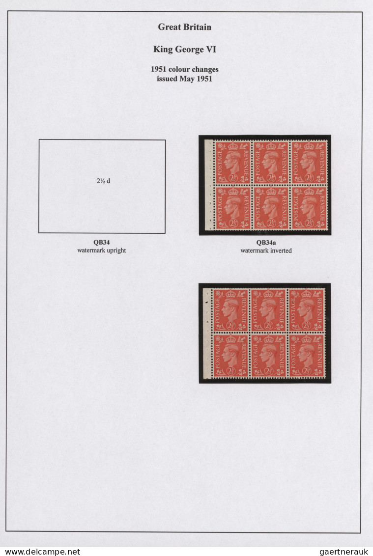 Great Britain: 1941/1951, KGVI, Specialised Mint Collection Of Apprx. 277 Stamps - Neufs