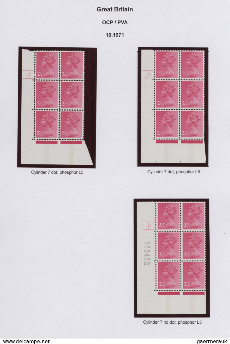 Great Britain - Machin: 1971/1991, DECIMAL MACHINS, Specialised Collection Of Ap - Machin-Ausgaben