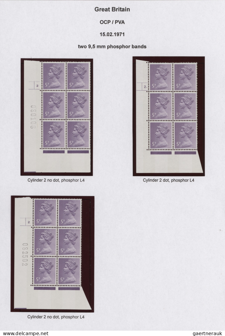 Great Britain - Machin: 1971/1991, DECIMAL MACHINS, Specialised Collection Of Ap - Machins