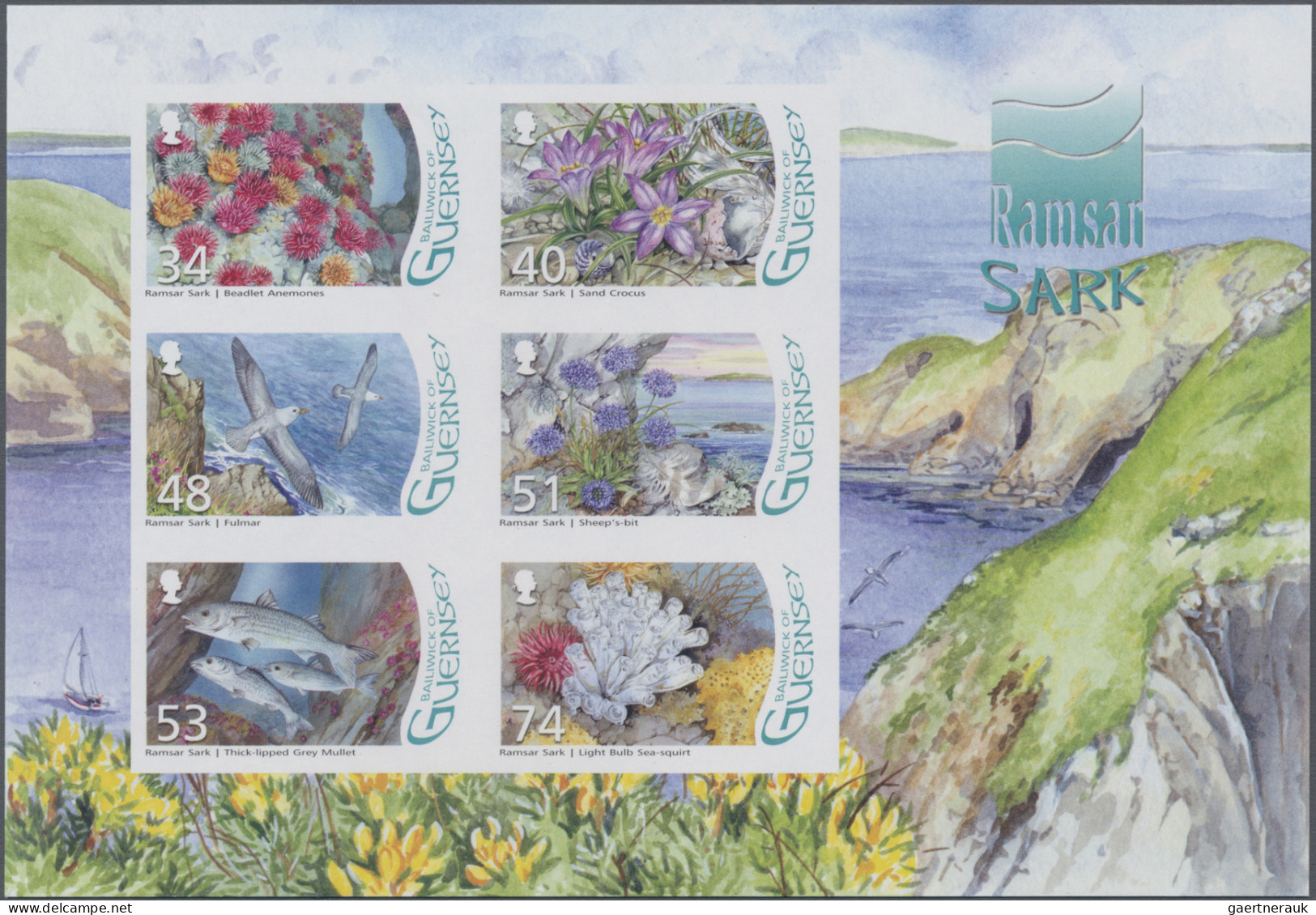 Guernsey: 2000/2016. Collection containing 2515 IMPERFORATE stamps and 37 IMPERF