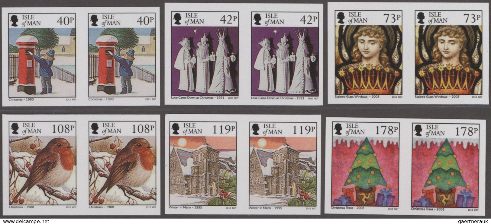 Isle of Man: 1992/2016. Collection containing 6213 IMPERFORATE stamps and 220 IM