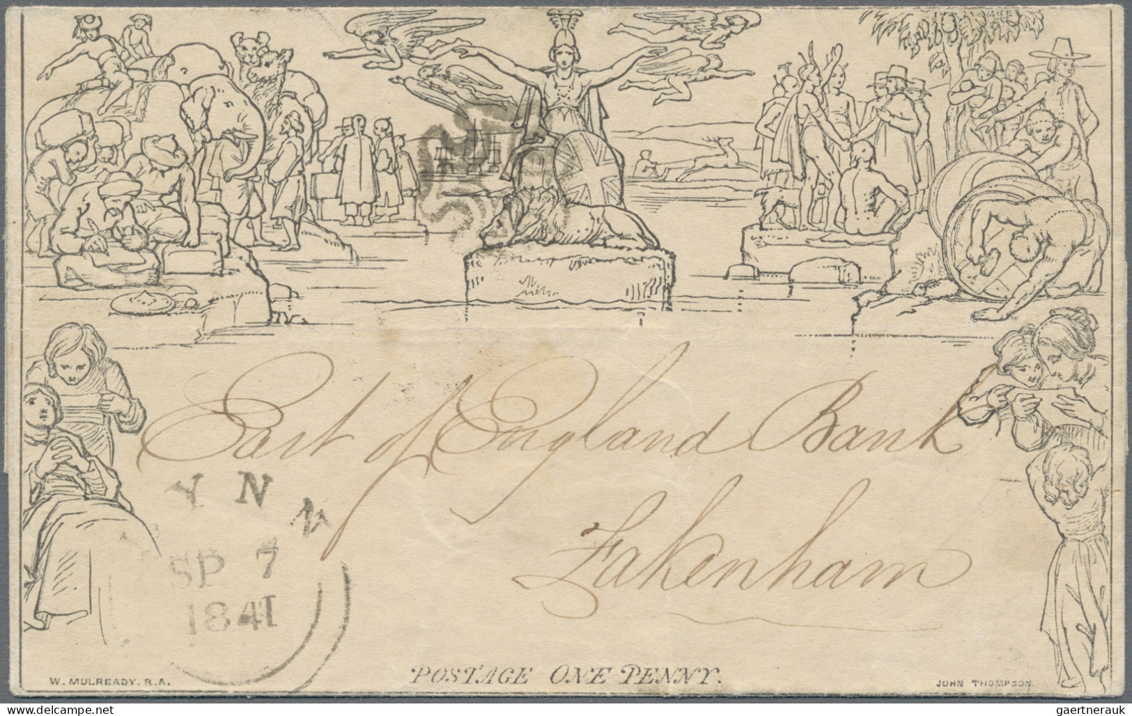 Great Britain - Post Marks: 1840/1844 Ca., Distinctive MALTESE CROSSES, Selectio - Postmark Collection