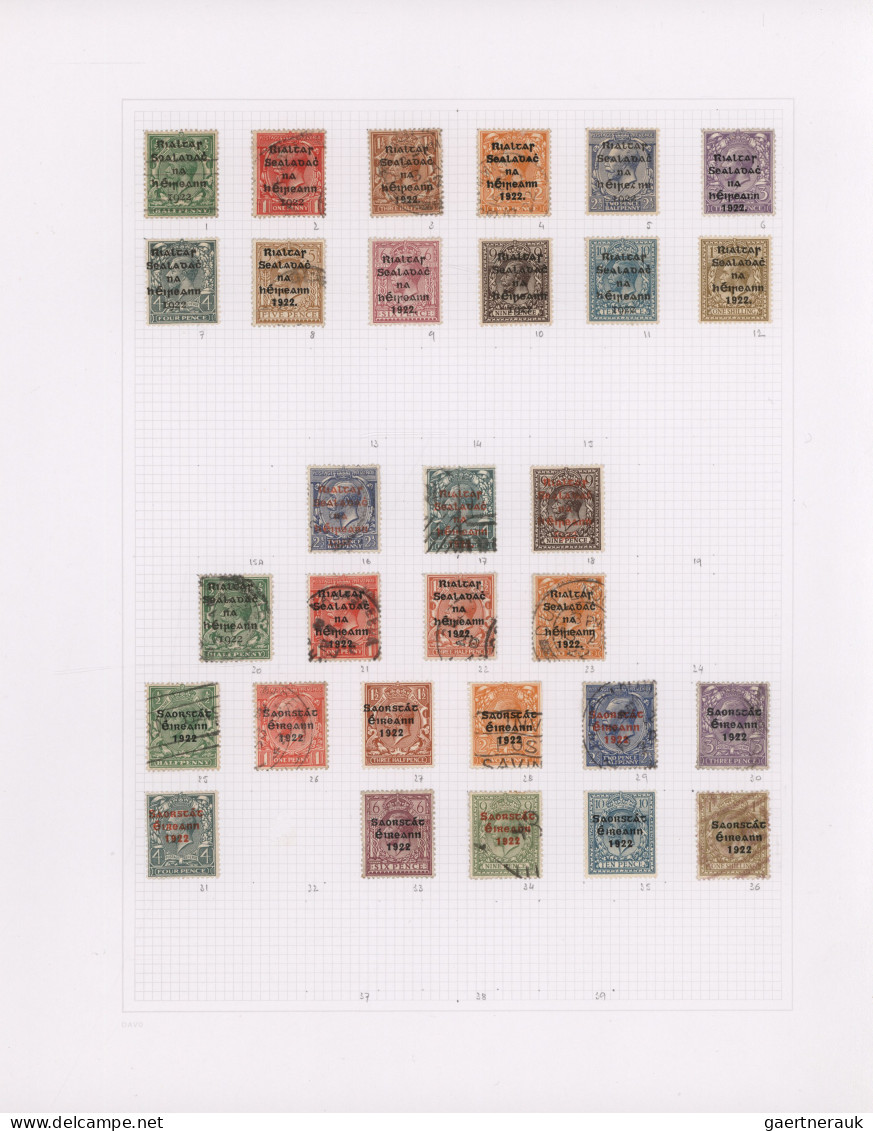 Ireland: 1922/2013, Used And Mint Collection In A DAVO Album Well Arranged On Ap - Used Stamps