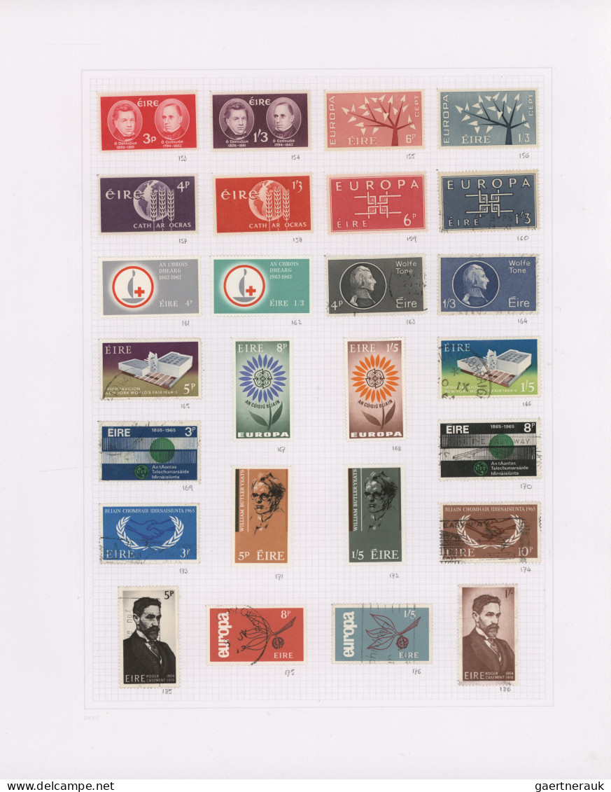 Ireland: 1922/2013, Used And Mint Collection In A DAVO Album Well Arranged On Ap - Used Stamps