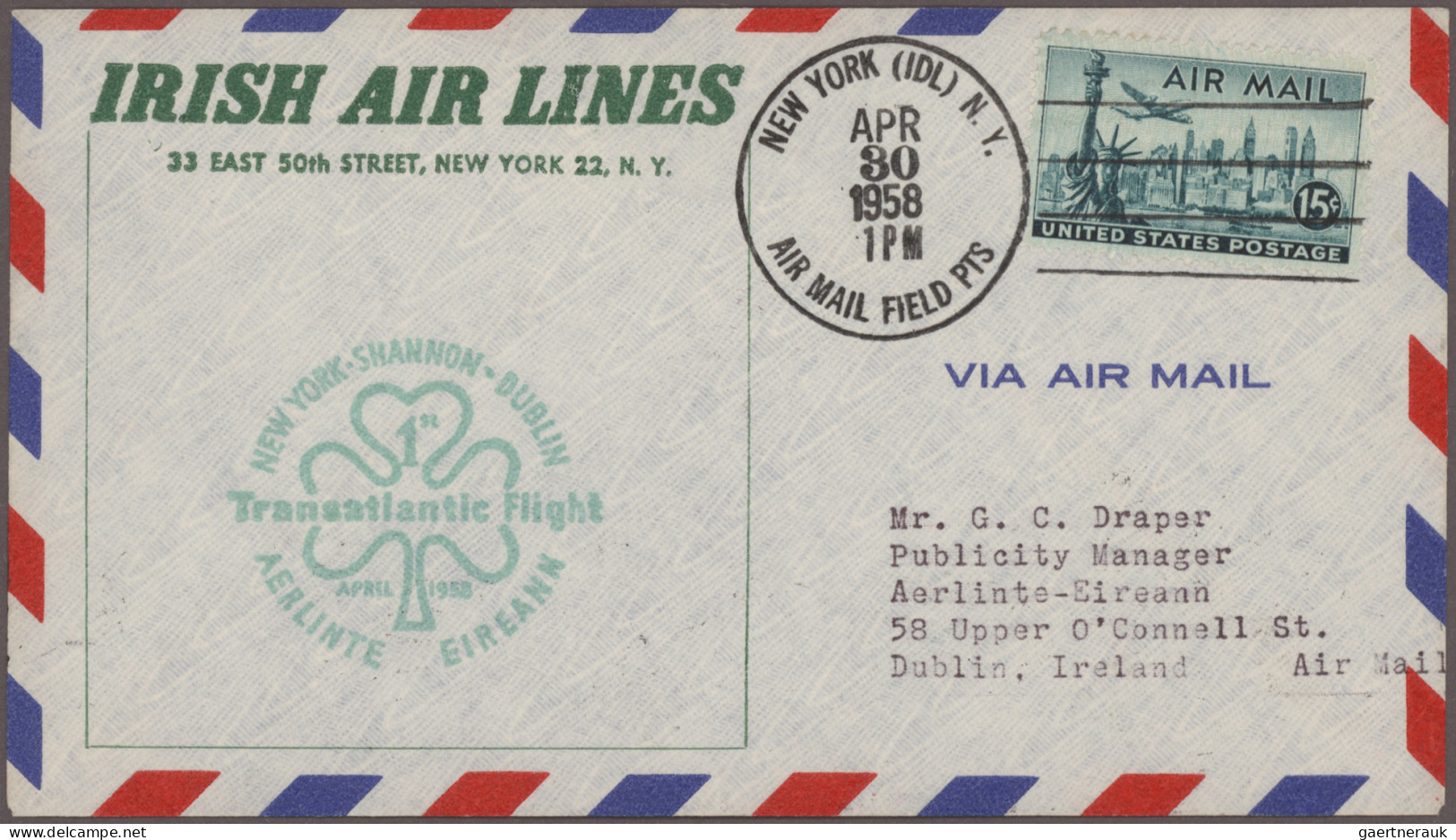 Ireland: 1956/2000's FIRST FLIGHTS: Collection Of 68 Covers Carried By First Fli - Briefe U. Dokumente