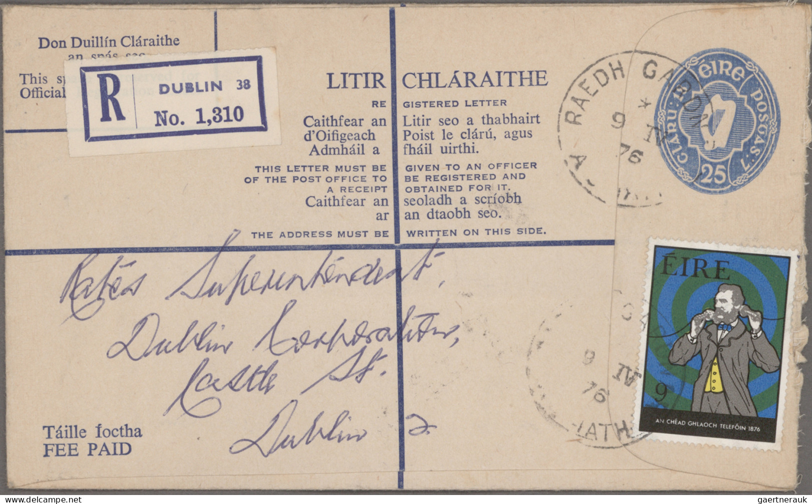 Ireland - Postal Stationery: 1966/1983 Postal Stationery Registered Envelopes: C - Entiers Postaux