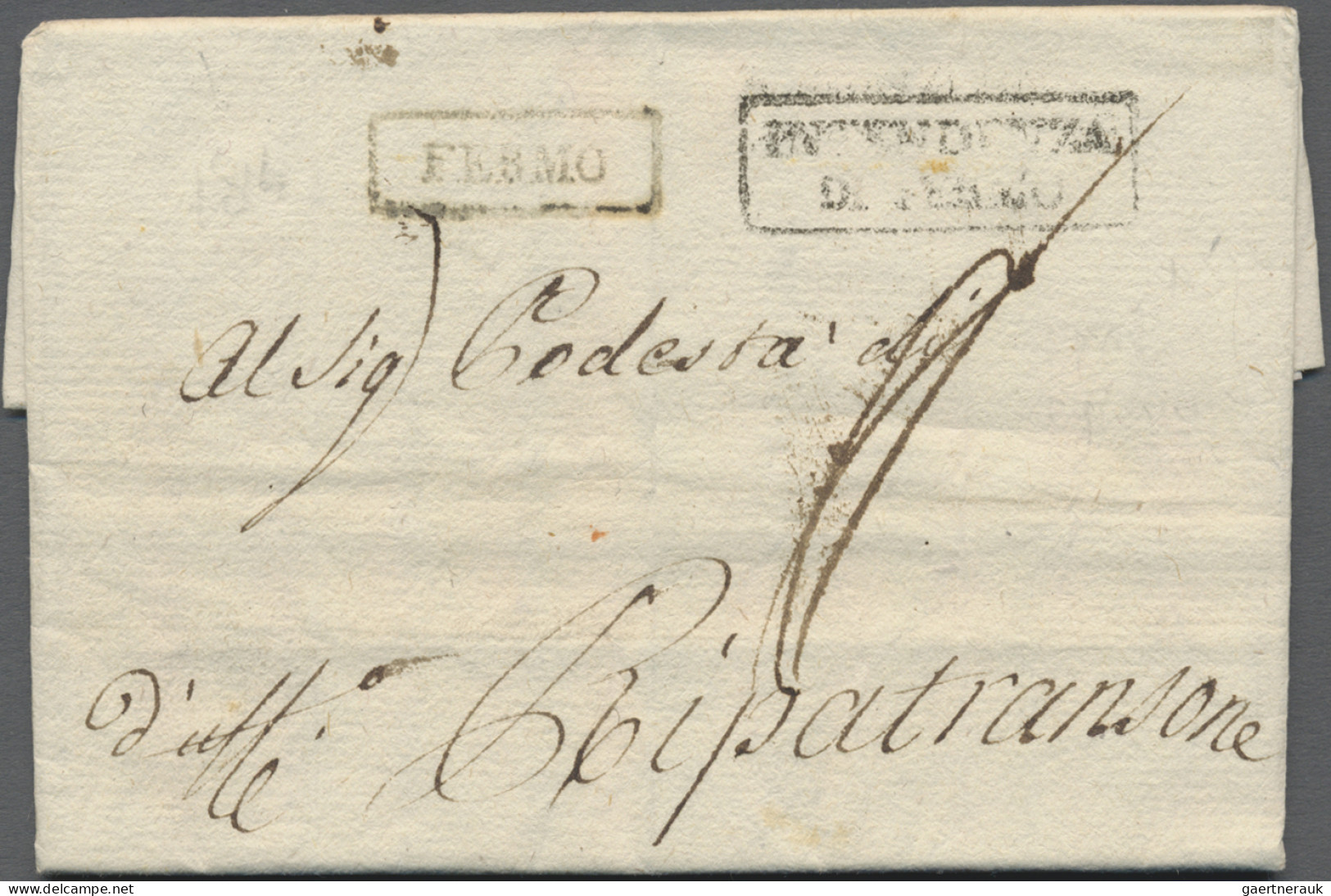 Italy -  Pre Adhesives  / Stampless Covers: 1780/1880 (ca.), Balance Of Apprx. 1 - ...-1850 Voorfilatelie