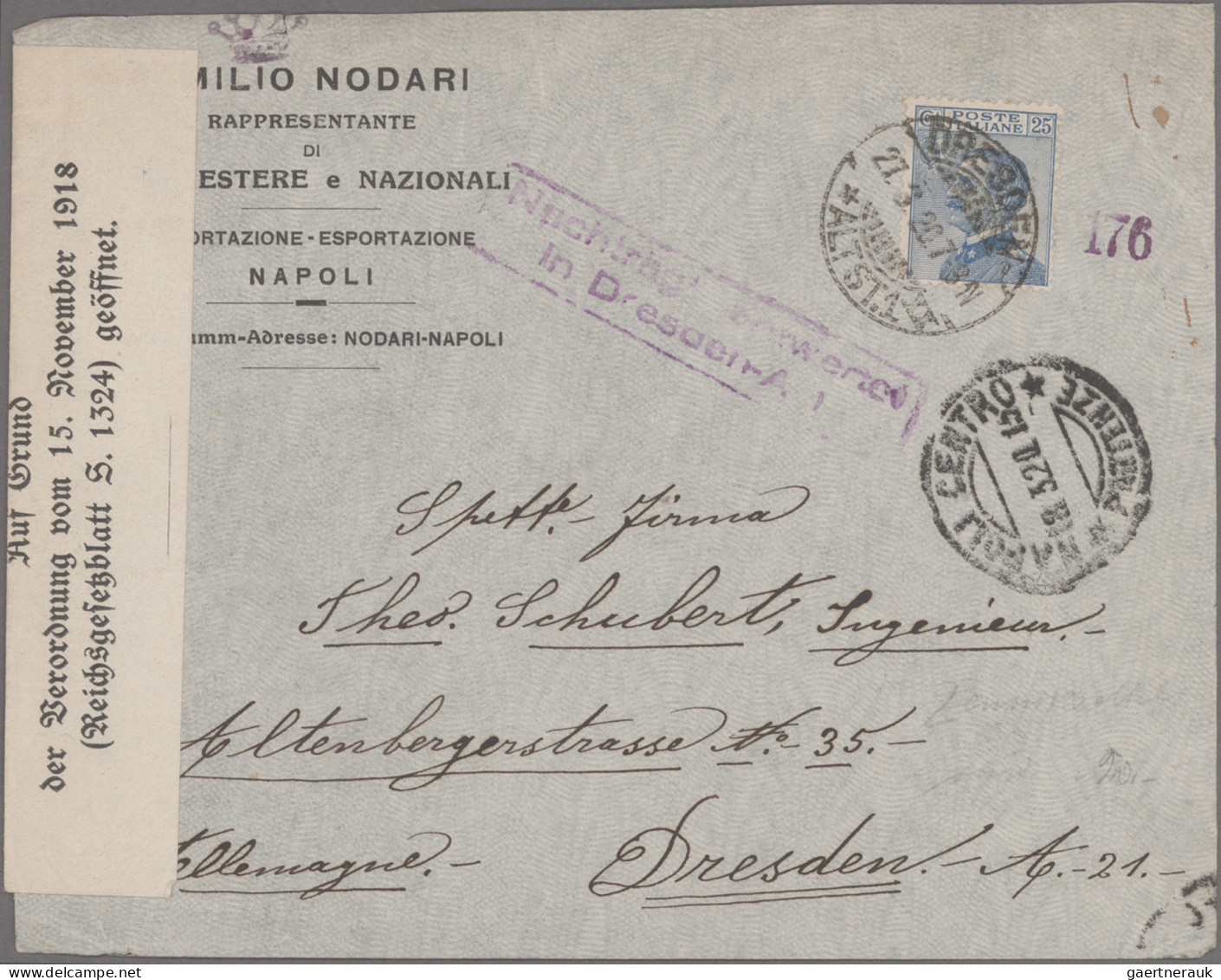 Italy: 1845/1945 (ca), around 1000 covers, mostly better, from all periods, a fe