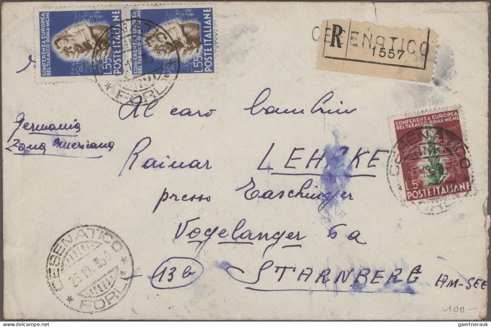 Italy: 1852/1960, Collection Of Apprx. 120 Covers/cards, Usual Postal Wear, Comp - Sammlungen