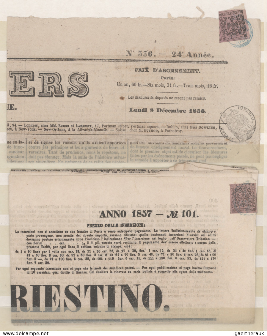 Italy: 1855/1880 (ca.), Collection Of 32 Entires, Slightly Mixed Condition, Comp - Sammlungen