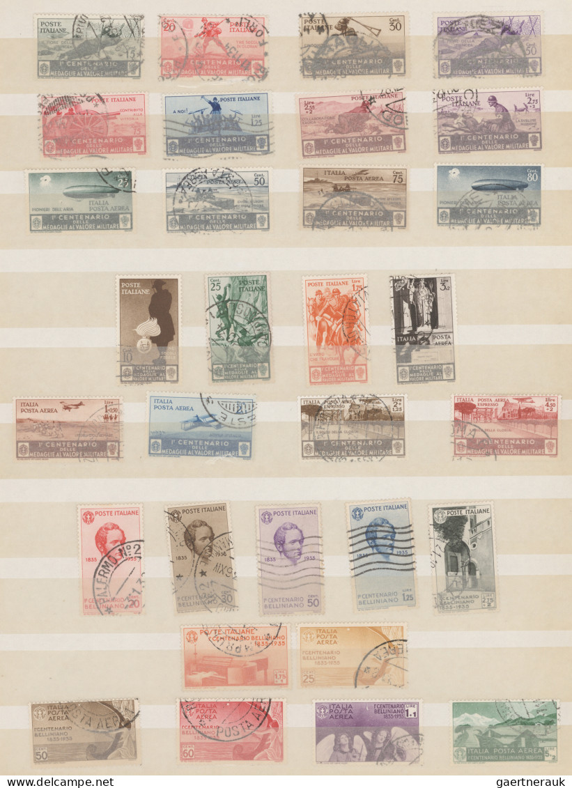 Italy: 1861/1940 (ca): "Italian Kingdom", Stock Book With A Impressive Used Coll - Collections