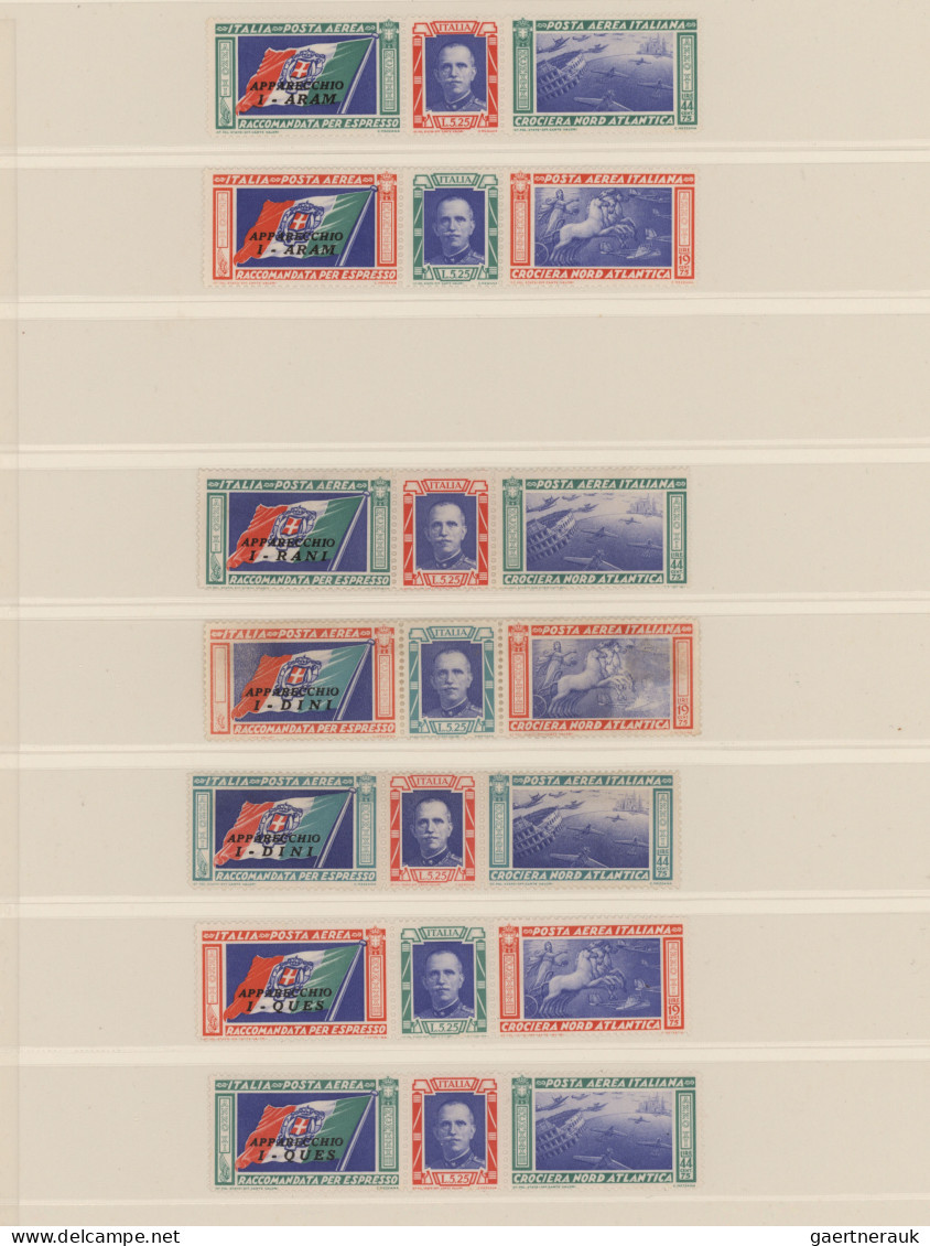 Italy: 1861/1943, mint collection in two Lindner hingeless binders, well collect