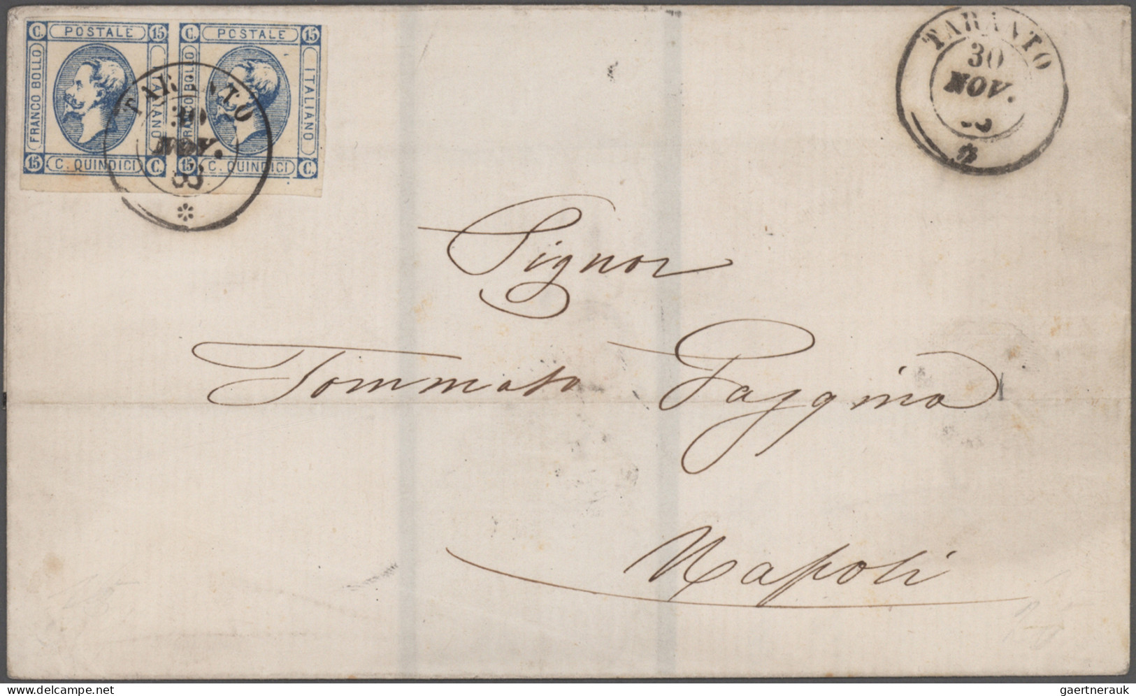 Italy: 1862/1897 Ca., Comprehensive Collection With Ca.200 Stamps And More Than - Lotti E Collezioni