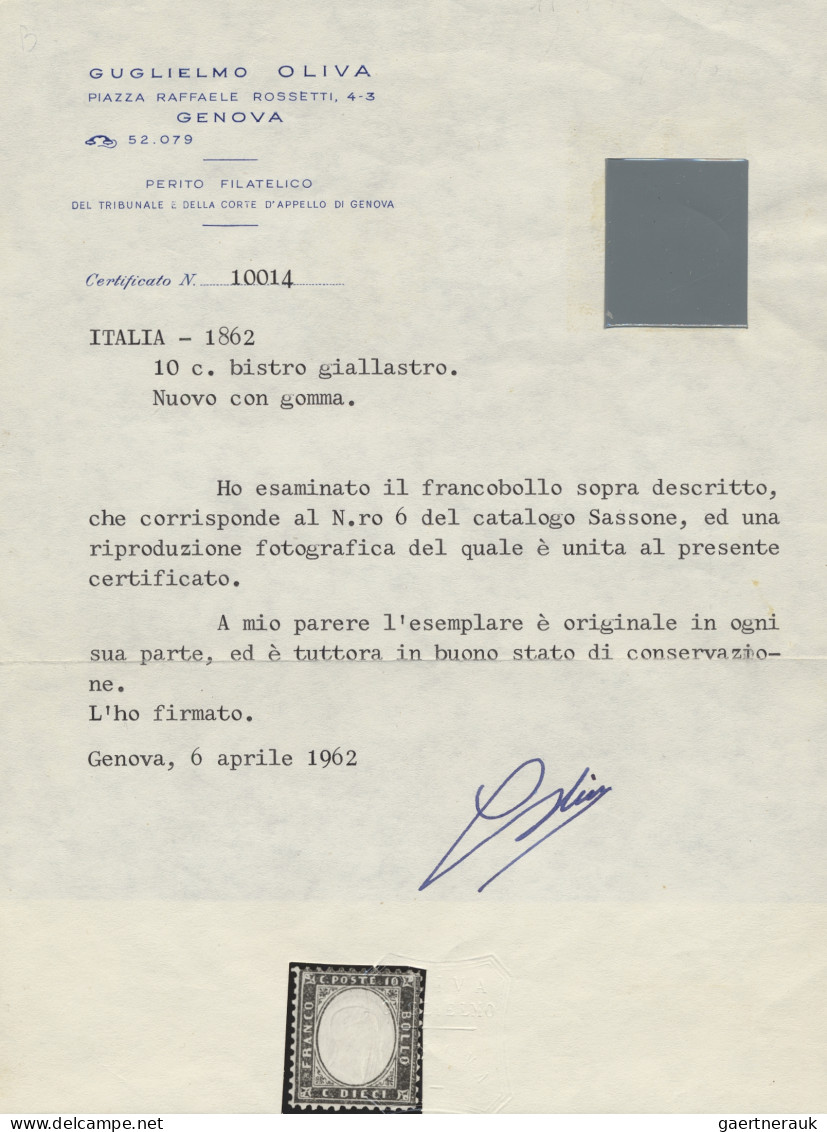 Italy: 1862/1944, beachtenswerte überwiegend postfrisch oder ungebraucht zusamme