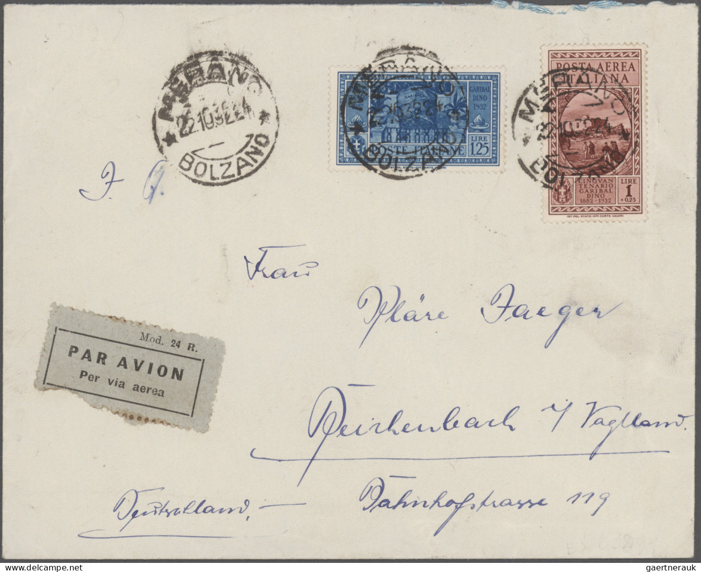 Italy: 1868/1958: Group of 35 covers, postcards and postal stationery items incl