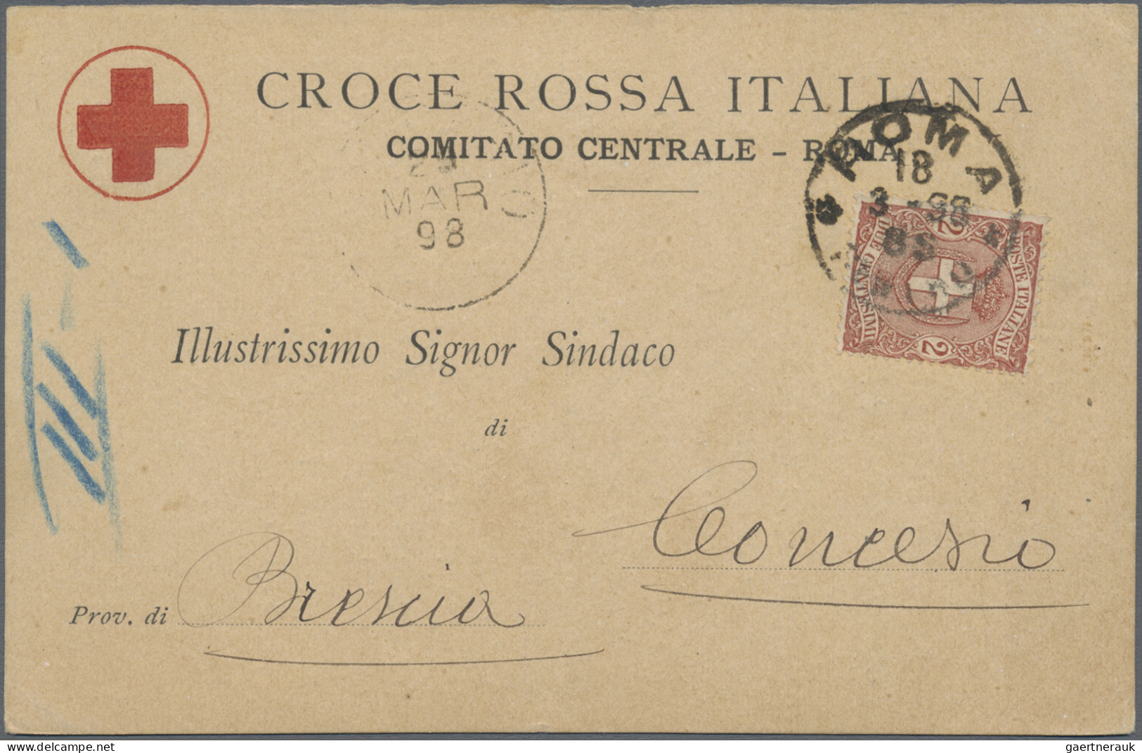 Italy: 1875/1960, Italy+some Area, Assortment Of Apprx. 60 Covers/cards, Nice Ra - Verzamelingen