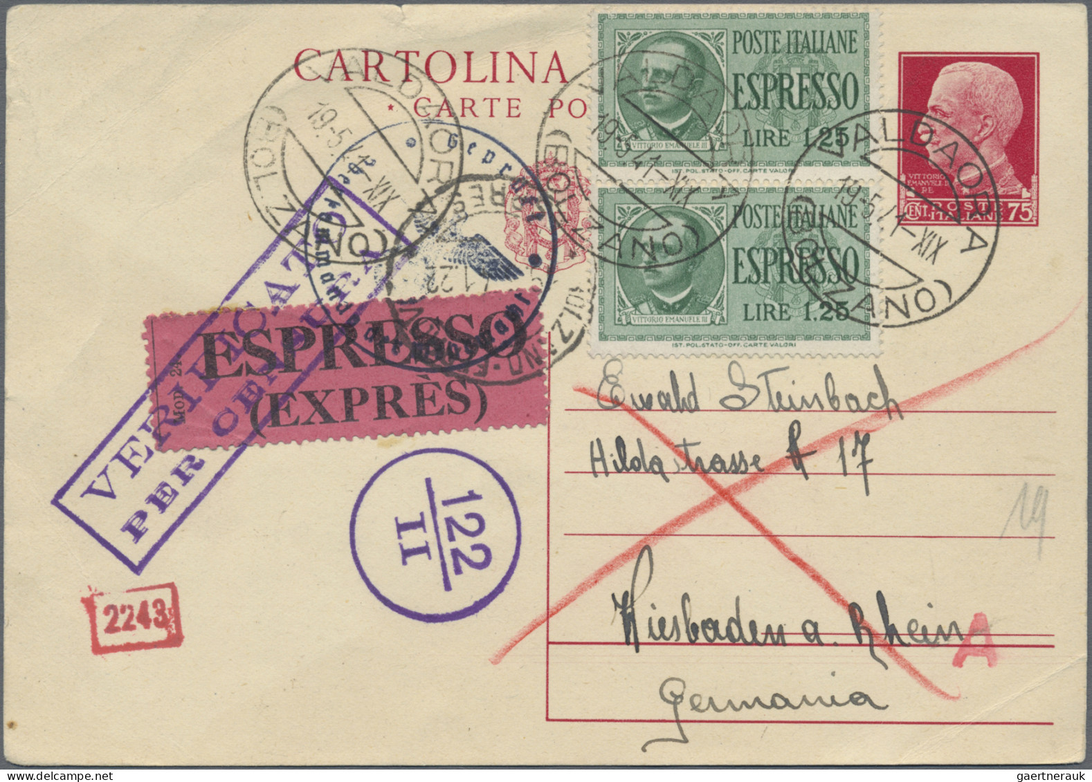 Italy: 1875/1960, Italy+some Area, Assortment Of Apprx. 60 Covers/cards, Nice Ra - Collections