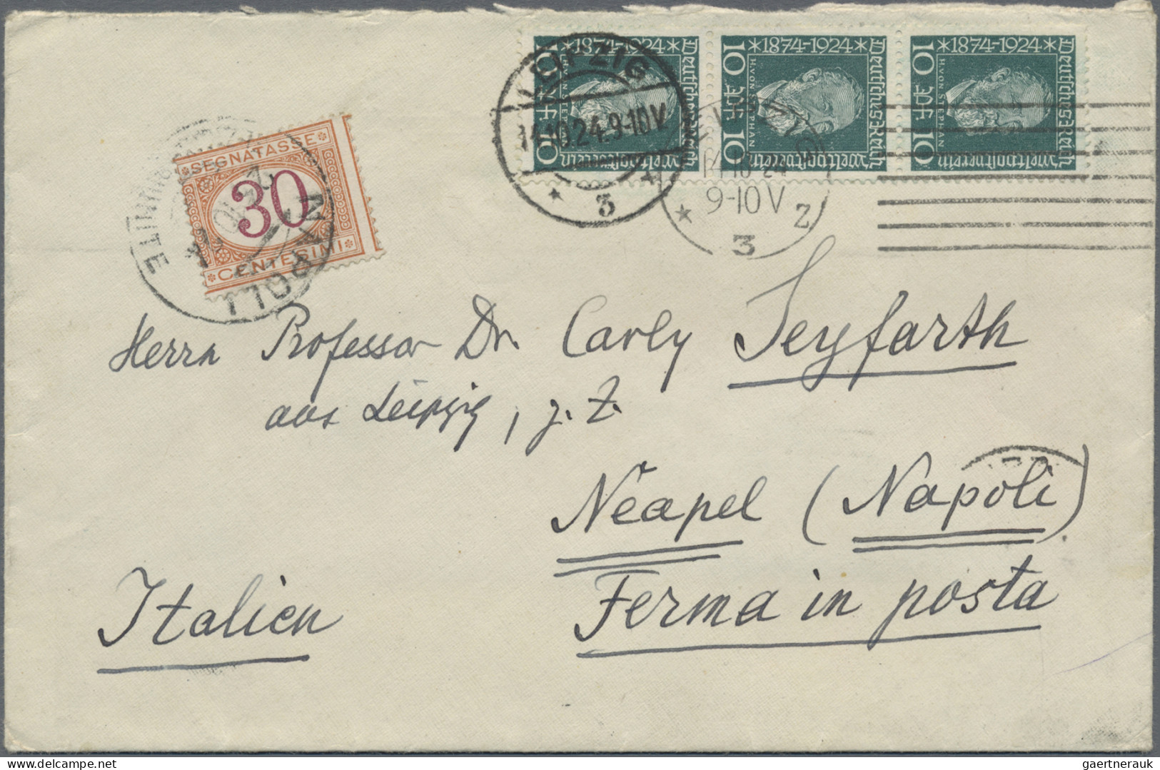 Italy: 1889/1947, Italy+some Area, Assortment Of 35 Covers/cards, Comprising E.g - Verzamelingen