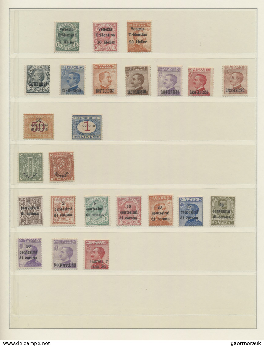 Italy: 1915/1945 (ca.), Italian Area, Mint Assortment On Stockpages Incl. Manzon - Lotti E Collezioni