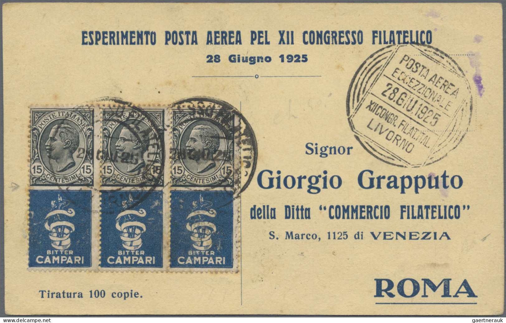 Italy - Se-tenants: 1924/1925, PUBBLICITARI, Valuable Stock Of Ca.180 Mint/used - Andere