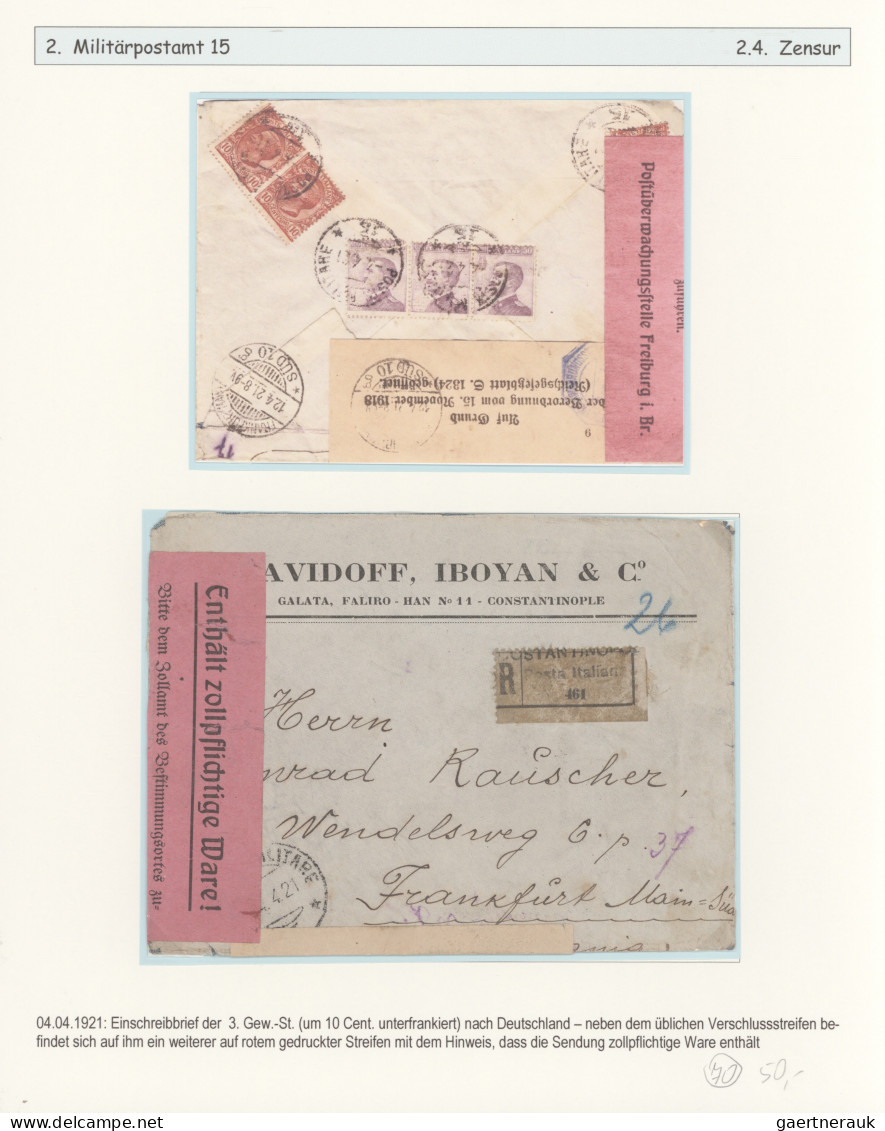 Italian PO in Turkey: 1908/1923: "The Italian Postoffices in Constantinople and