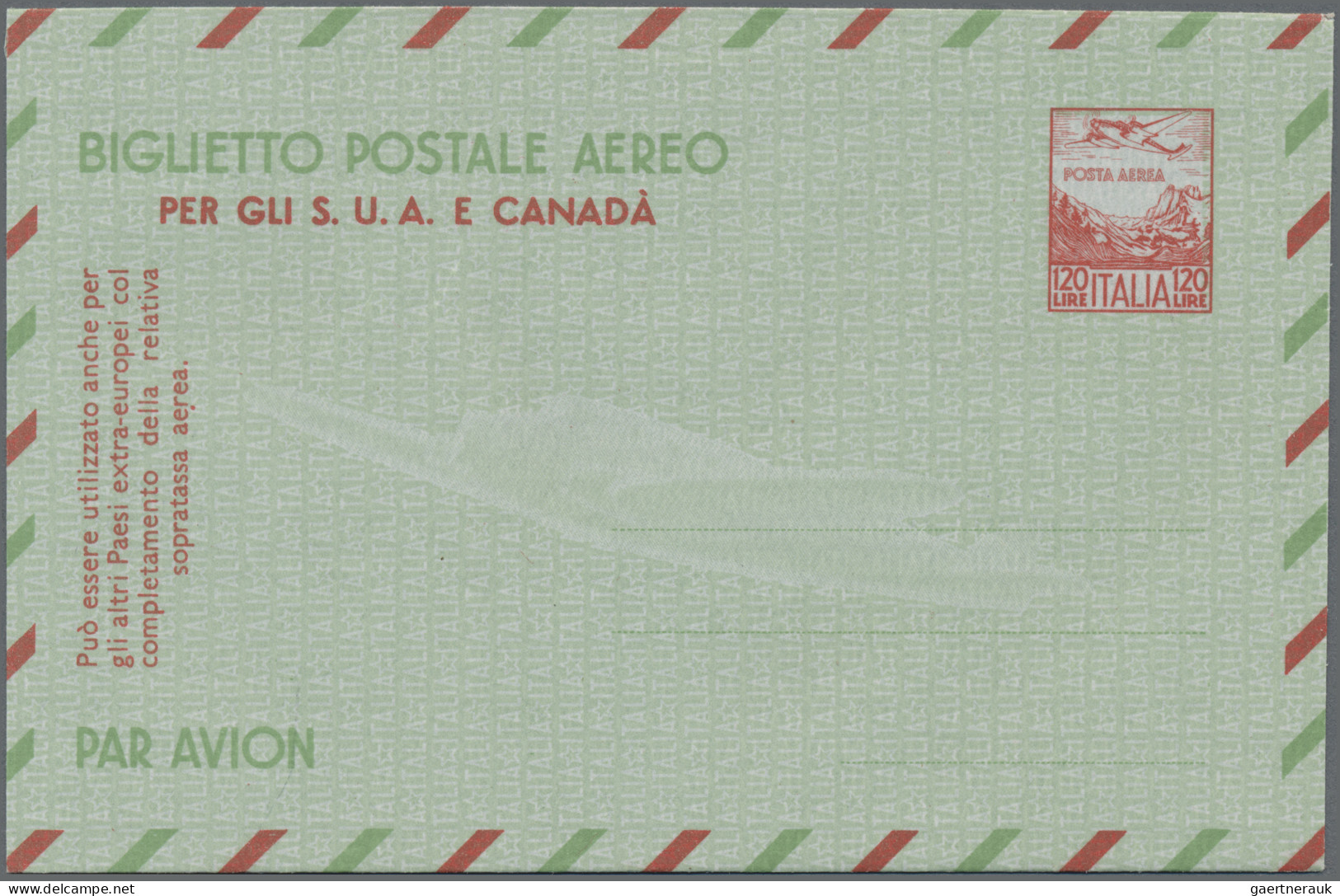 Italy - Postal Stationary: 1952/1997, Assortment Of Apprx. 65 Air Letter Sheets, - Entero Postal