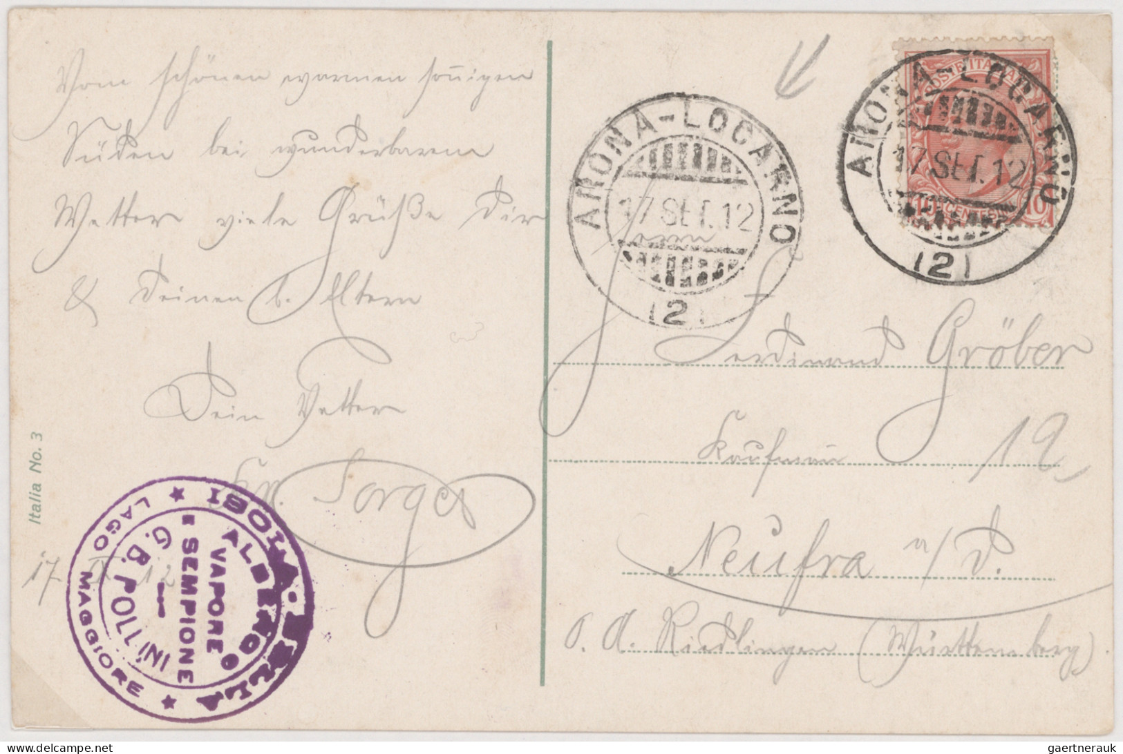 Italy - Post Marks: 1880/1930 (ca), "Cancel Specialities" Say The Back Of The Fo - Marcophilie