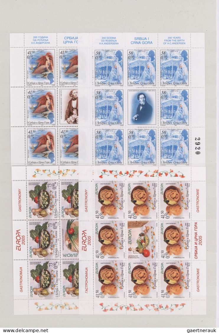 Yugoslavia: 1984/2006, Comprehensive MNH Balance Of Stamps, Souvenir Sheets And - Unused Stamps