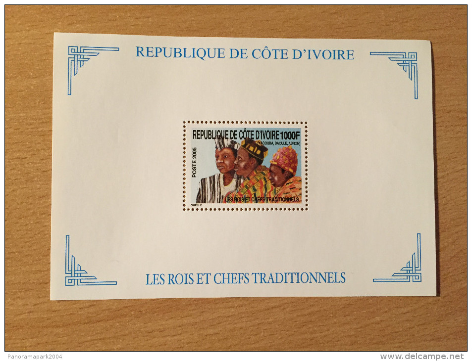 Côte D'Ivoire Ivory Coast 2005 Block Bloc Mi. Bl. 99 Rois Et Chefs Traditionnels - Côte D'Ivoire (1960-...)