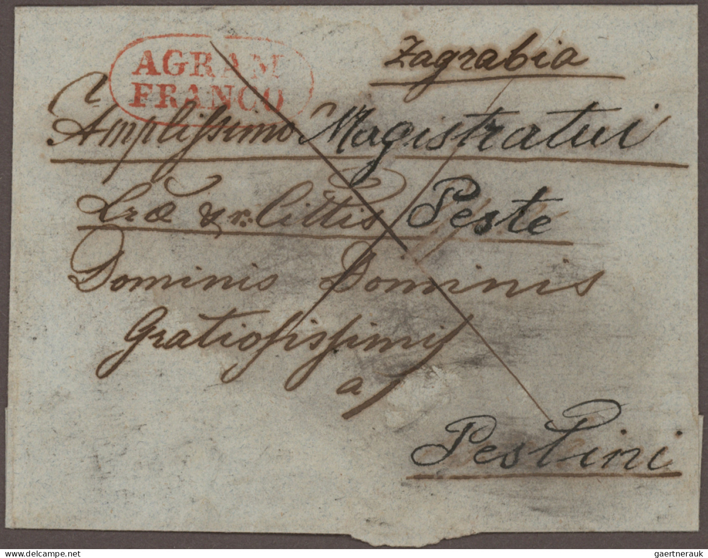 Croatia: 1830/1947 (ca.), AGRAM/ZAGREB, Collection Of Apprx. 40 Covers And Apprx - Croazia