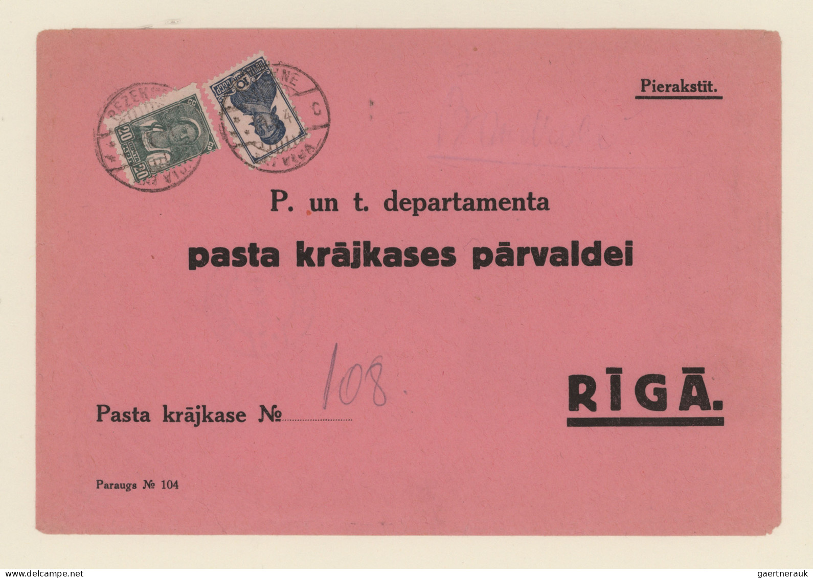 Latvia: 1939/1941, Latvia. Collection of about 100 items in two albums from the